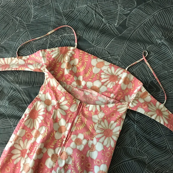 [Vintage] Windsor Floral Sheath Sundress Tie Back - Picture 2 of 8